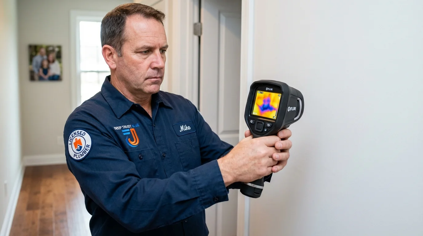 Thermal imaging leak detection by Johns Plumbing LLC in Amboy